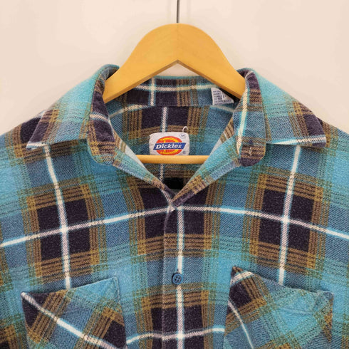 ディッキーズ Dickies チェック プリントネルシャツ メンズ import:M