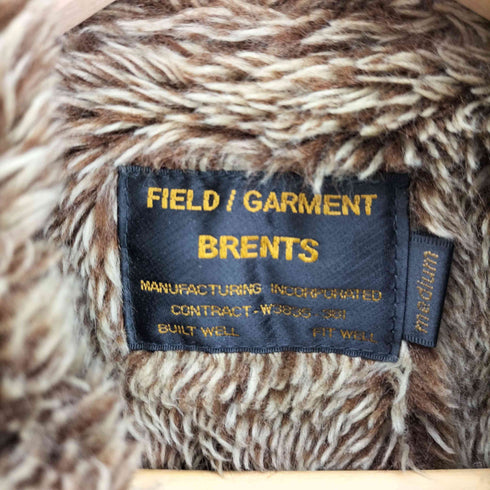 BRENTS 裏地 ボア ファー チンストラップ コーデュロイ ジャケット メンズ import:M