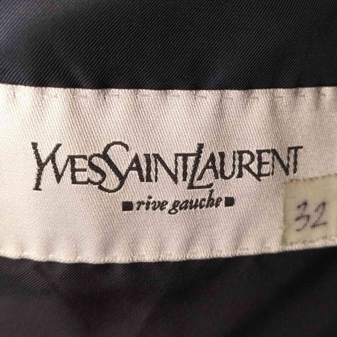 イヴサンローラン Yves Saint Laurent シルク混 ベロアテーラードジャケット メンズ