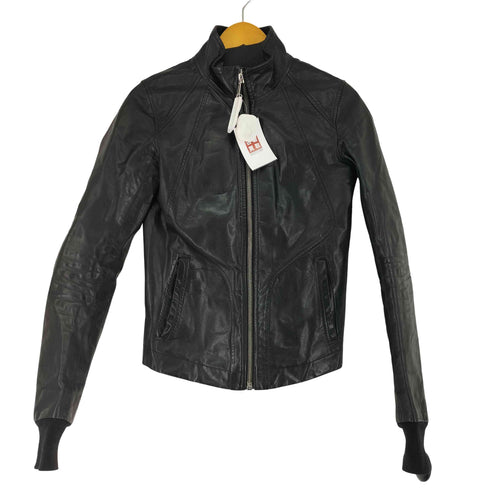 リックオウエンス RICK OWENS インターシャ レザージャケット メンズ XS