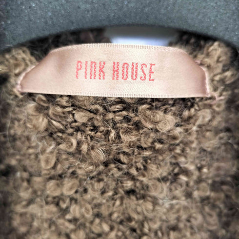ピンクハウス PINK HOUSE リボン フード ニットガウン レディース