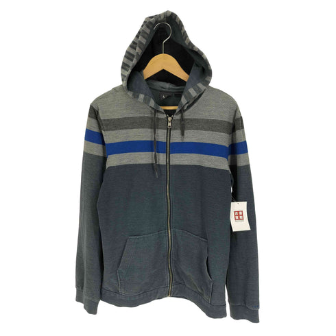 アルマーニエクスチェンジ ARMANI EXCHANGE マルチカラー ボーダー コットン ポリ ジップアップ パーカー メンズ import:L