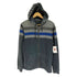 アルマーニエクスチェンジ ARMANI EXCHANGE マルチカラー ボーダー コットン ポリ ジップアップ パーカー メンズ import:L