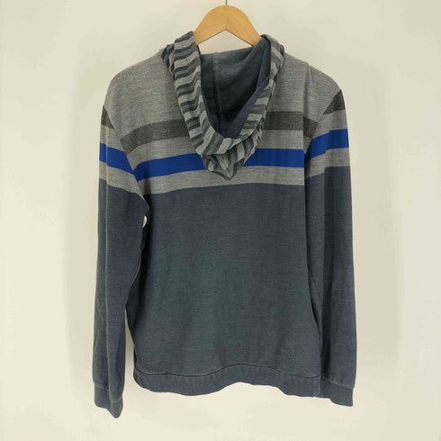 アルマーニエクスチェンジ ARMANI EXCHANGE マルチカラー ボーダー コットン ポリ ジップアップ パーカー メンズ import:L
