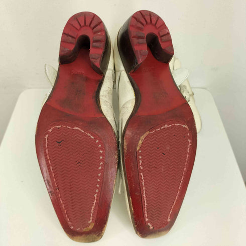 HIROMU TAKAHARA ベルテッドクラッシュレザーブーツ メンズ 40 1/2
