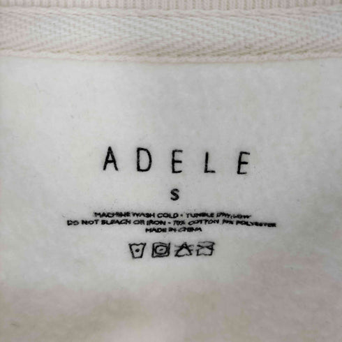 ADELE INDEPENDENT ボディ HELLO IT'S ME 刺繍 リバース型 クルーネック スウェット トレーナー メンズ import:S