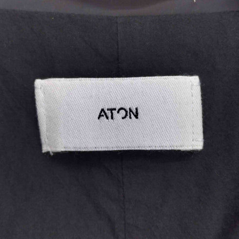エイトン ATON NATURAL DYE AIR VENTILE SEMI DOUBLE COAT ロングコート メンズ 06