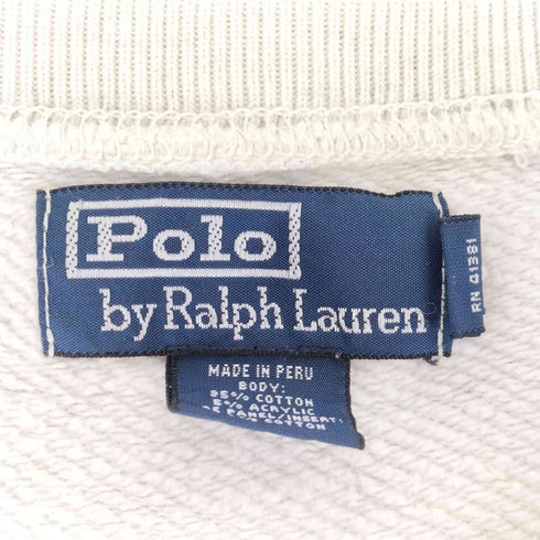 ポロバイラルフローレン Polo by RALPH LAUREN Vガゼット付き 裏地サーマル ポニー刺繍 クルーネックスウェット メンズ JPN:M