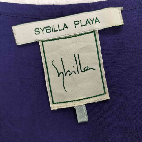 シビラ Sybilla カディコットン 切り替えデザインドレス レディース import:M