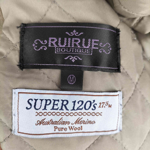ルイルエブティック RUIRUE BOUTIQUE Super120'sウール ロングルーズトレンチコート レディース import:M