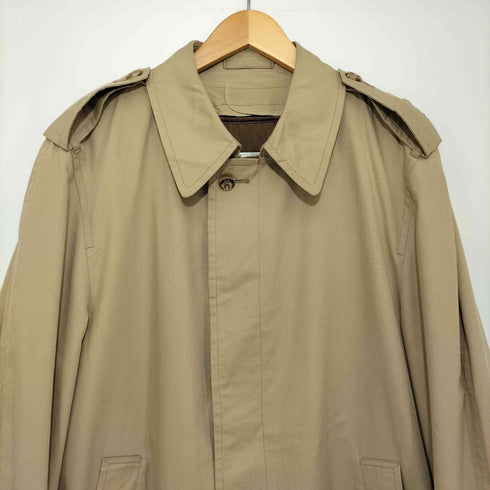 ロンドンフォグ LONDON FOG 70-80s USA製 白金タグ IDEALジップ ライナー付き ステンカラーコート メンズ 40REG