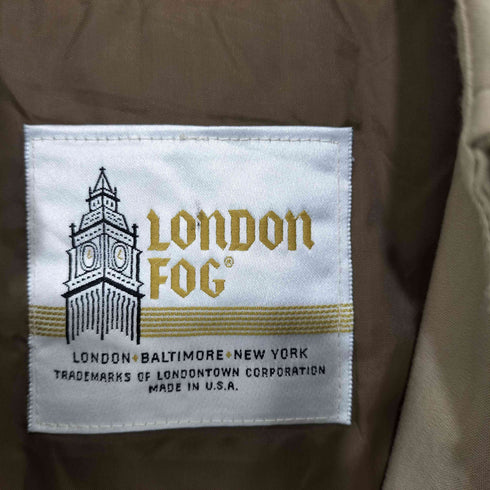 ロンドンフォグ LONDON FOG 70-80s USA製 白金タグ IDEALジップ ライナー付き ステンカラーコート メンズ 40REG
