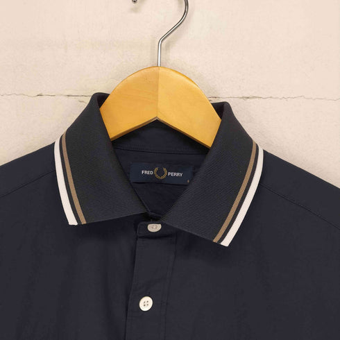 フレッドペリー FRED PERRY ポロカラー コットンシャツ メンズ JPN:S