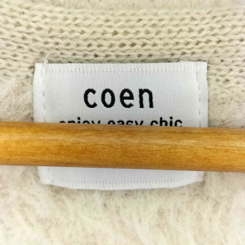 コーエン coen フェザーヤーンニットベスト レディース FREE