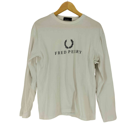 フレッドペリー FRED PERRY 月桂樹刺繍クルーネック長袖Tシャツ メンズ JPN:S