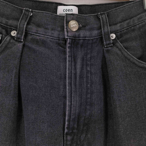 コーエン coen タックワイドデニムパンツ レディース JPN:S