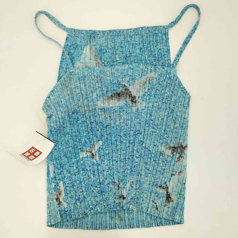 プリーツプリーズイッセイミヤケ PLEATS PLEASE ISSEY MIYAKE 2001SS Archive 鳩 モザイクタイル バックオープン プリーツキャミソール タンクトップ レディース JPN:3