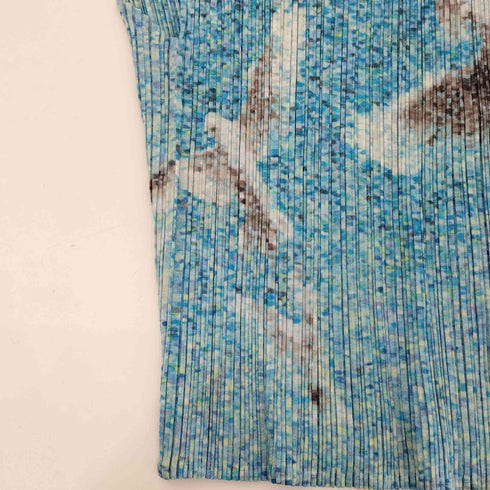プリーツプリーズイッセイミヤケ PLEATS PLEASE ISSEY MIYAKE 2001SS Archive 鳩 モザイクタイル バックオープン プリーツキャミソール タンクトップ レディース JPN:3