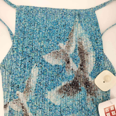 プリーツプリーズイッセイミヤケ PLEATS PLEASE ISSEY MIYAKE 2001SS Archive 鳩 モザイクタイル バックオープン プリーツキャミソール タンクトップ レディース JPN:3