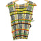 プリーツプリーズイッセイミヤケ PLEATS PLEASE ISSEY MIYAKE 2002SS Archive 幾何学模様 総柄 プリーツ ノースリーブカットソー ブラウス レディース JPN:3