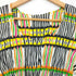 プリーツプリーズイッセイミヤケ PLEATS PLEASE ISSEY MIYAKE 2002SS Archive 幾何学模様 総柄 プリーツ ノースリーブカットソー ブラウス レディース JPN:3