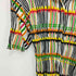 プリーツプリーズイッセイミヤケ PLEATS PLEASE ISSEY MIYAKE 2002SS Archive 幾何学模様 総柄 プリーツ ショートスリーブ オープンカラーシャツ レディース JPN:3