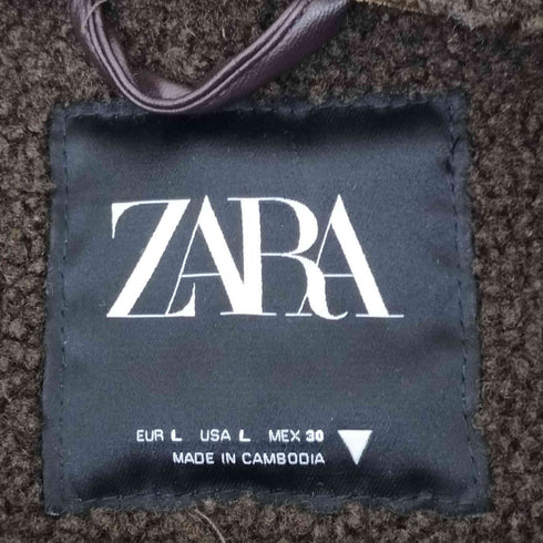 ザラ ZARA ダブルフェイスムートンジャケット レディース import:L