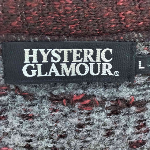 ヒステリックグラマー HYSTERIC GLAMOUR Y2K ケーブル編みニットカーディガン スパイダー メンズ JPN:L
