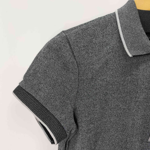 ラコステ LACOSTE ロゴワッペンハーフジップラメポロシャツ レディース JPN:38