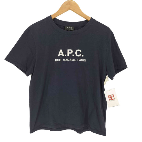 アーペーセー A.P.C. ロゴ刺繍クルーネックTシャツ メンズ M