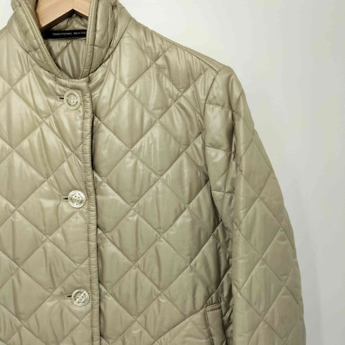 トラディショナルウェザーウェア Traditional Weatherwear ノーカラーキルティングジャケット レディース