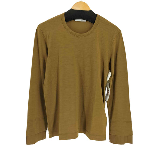 チノ CINOH PLEATS CUFF LONG SLEEVE T-SHIRT レディース JPN:38
