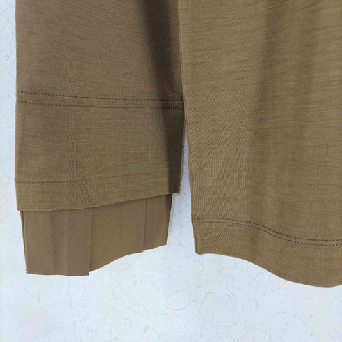 チノ CINOH PLEATS CUFF LONG SLEEVE T-SHIRT レディース JPN:38