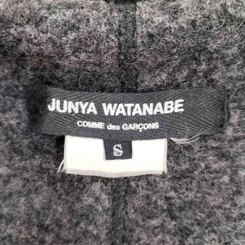 ジュンヤワタナベコムデギャルソン JUNYA WATANABE COMME des GARCONS 11AW ウールナイロン フーデッド ボタンレスジャケット レディース JPN:S