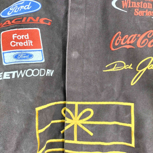 ジェイエイチデザイン JH Design 90s USA製 企業 刺繍レーシングジャケット メンズ JPN:XXL