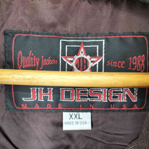 ジェイエイチデザイン JH Design 90s USA製 企業 刺繍レーシングジャケット メンズ JPN:XXL