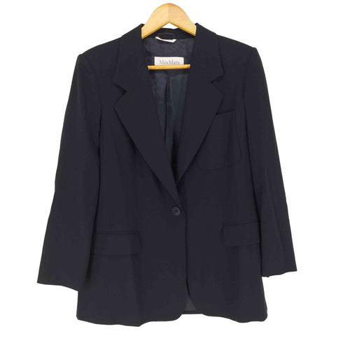 マックスマーラ MAX MARA FLOWOOL 銀タグ 1Bテーラードジャケット レディース JPN:44