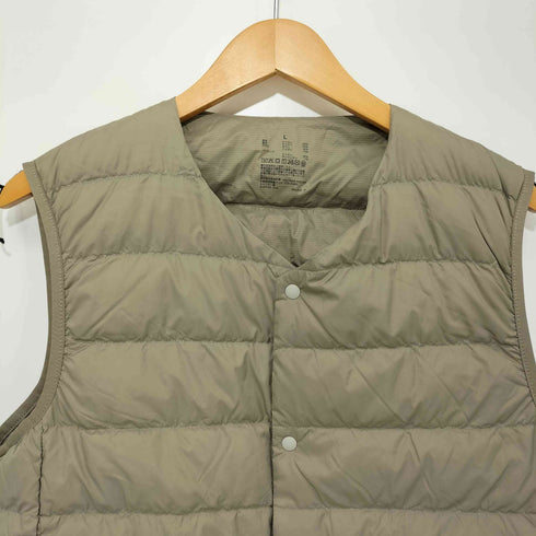 ムジルシリョウヒン 無印良品 23AW 軽量ダウンノーカラーベスト(帯電防止裏地) メンズ JPN:L