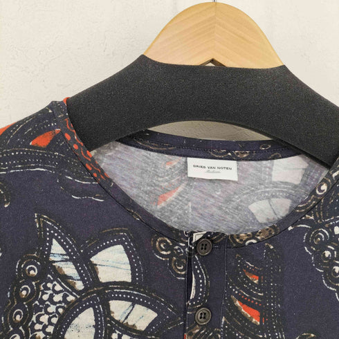 ドリスヴァンノッテン DRIES VAN NOTEN ミャオ族 素材切替 ヘンリーネックロングカットソー メンズ import:M