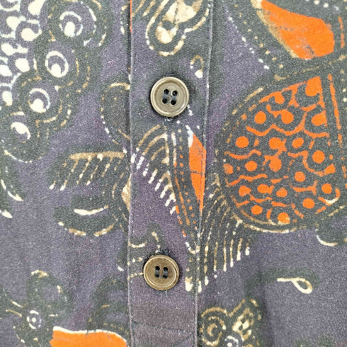 ドリスヴァンノッテン DRIES VAN NOTEN ミャオ族 素材切替 ヘンリーネックロングカットソー メンズ import:M