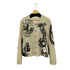 ドリスヴァンノッテン DRIES VAN NOTEN アニマルプリント 総柄 ノーカラージャケット メンズ import:L