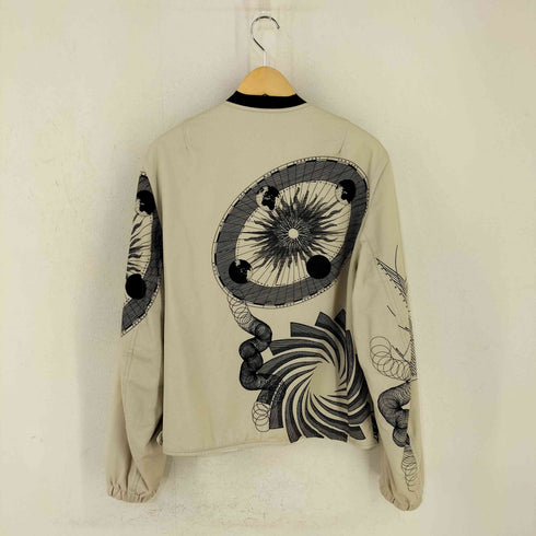ドリスヴァンノッテン DRIES VAN NOTEN アニマルプリント 総柄 ノーカラージャケット メンズ import:L