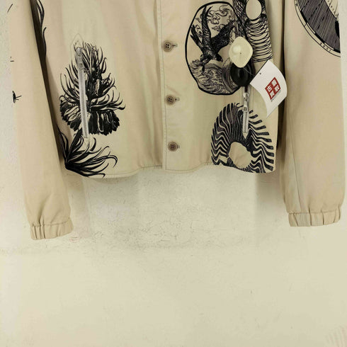 ドリスヴァンノッテン DRIES VAN NOTEN アニマルプリント 総柄 ノーカラージャケット メンズ import:L
