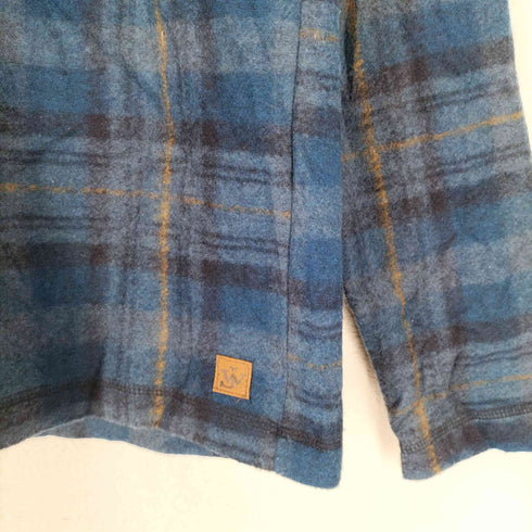 JOHN WAYNE チェック柄ハーフジップネルトップス メンズ JPN:S