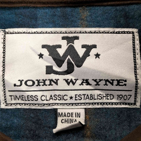 JOHN WAYNE チェック柄ハーフジップネルトップス メンズ JPN:S