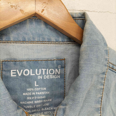 ダメージ加工デニムベスト メンズ JPN:L
