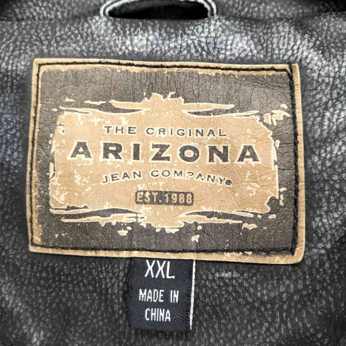 アリゾナジーン ARIZONA JEAN フェイクレザージップブルゾン メンズ JPN:XXL