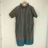 ハートイッセイミヤケ Haat ISSEY MIYAKE ボーダー柄 ドット刺繍 シャツワンピース レディース