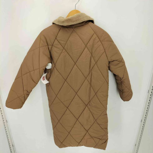 MIAOQIAN FASHION ファー切替キルティングコート レディース JPN:M