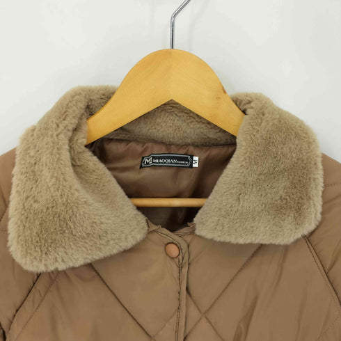 MIAOQIAN FASHION ファー切替キルティングコート レディース JPN:M